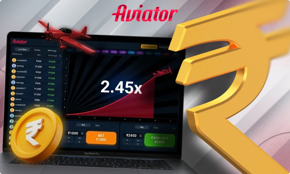 Payment methods available for playing Aviator in India